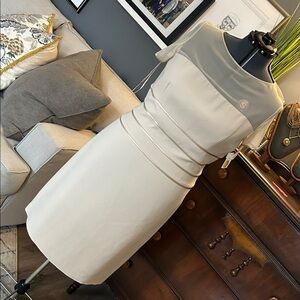 Talbots Cream Midi Dress